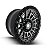 Jogo de roda CYCLE 17X9 6X139.7 0mm preto fosco 4x4Store - Imagem 3