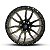 Jogo de Rodas REBEL 20X09 6X139.7 0mm Bronze borda preta - Imagem 1
