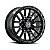 Jogo de Rodas Hostile Ridgecrest H135 20x9 6x139 +1mm Preto Fosco - Imagem 1