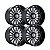 Jogo de Rodas Hostile Titan H127 20x10 8x165.1 -19mm Preto Fosco - Imagem 2
