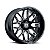Jogo de Rodas Hostile Vulcan H120 20x10 6x139 -19mm Preto Fresado - Imagem 1