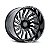 Jogo de Rodas Hostile Defiant HF20 24x10 8x165 ET -20 Preta - Imagem 1
