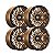 Jogo de Rodas Hostile Mojave H129 17x9 5x127 0mm Bronze - Imagem 2
