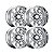 Jogo de Rodas Hostile Maniac H126 22x10 8x165 -25mm Cromada - Imagem 2