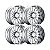 Jogo de Rodas Hostile Titan H127 22x10 8x165.1 -25mm Cromado - Imagem 2