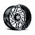 Jogo de Rodas Hostile Jigsaw H116 15x7 4x156 +13mm Preto Fresado - Imagem 1