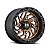 Jogo de Rodas Hostile Jigsaw H116 15x8 4x137 0mm Bronze - Imagem 1