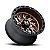 Jogo de Rodas Hostile Jigsaw H116 15x10 4x156 0mm Bronze - Imagem 3