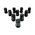 Jogo de Porcas M12 1.5 RAM Preto com 24 peças - Hostile Off-Road Wheels - Imagem 1