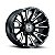 Jogo de Rodas Hostile Typhoon H123 20x12 8x165.1 -44mm Preto Fresado - Imagem 1