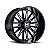 Jogo de Rodas Hostile Predator H115 20x12 6x139.7 -44mm Preto Fresado - Imagem 1