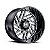 Jogo de Rodas Hostile Jigsaw H116 20x9 8x165.1 +12mm Preto Fresado - Imagem 1