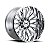Jogo de Rodas Hostile Fury H114 20x9 8x165.1 0mm Cromado - Imagem 1