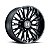 Jogo de Rodas Hostile Fury H114 22x10 8x165.1 -25mm Preto Fosco - Imagem 1