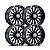Jogo de Rodas Hostile Fury H114 22x10 8x165.1 -25mm Preto Fosco - Imagem 2