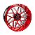Jogo de Rodas Hostile H108 22x12 8x165.1 -44mm Vermelho Dandy - Imagem 1