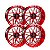 Jogo de Rodas Hostile H108 22x12 8x165.1 -44mm Vermelho Dandy - Imagem 2