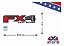 ADESIVO - FX 4 - OFF ROAD - 2017/2018 - RANGER - VERMELHO/CINZA - DF - Imagem 1