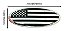 EMBLEMA - FORD - 23.9CM - BANDEIRA AMERICANA PRETO/CROMADO - Imagem 3