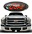 EMBLEMA - FORD - 23.9CM - PRETO/VERMELHO - Imagem 4