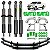 Kit Suspensão IronMan NitroGás para Toyota Hilux 2016 a 2024 FULL COM bandeja - Imagem 1