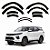 ALARGADORES DE PARA-LAMAS TOYOTA SW4 2021/2023 - Imagem 1