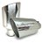 PONTEIRA - 4X4 STORE - 4" X 8" X 15" -  CROMADA - LOGO X GRAVADA - Imagem 1