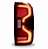 Lanterna Ranger Mod. Raptor LED 2024+ Sup. Sensor Vermelha - Imagem 4