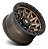 Roda Fuel Covert D696 20x09 8x165.1 +20mm Bronze Borda Preta - Imagem 3