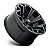Roda Fuel Assault D546 18x09 6x135/6x139.7 +19mm  Preto Fosco Fresado - Imagem 2
