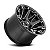 Roda Fuel Battle Axe D578 18x9 6x135/6x139.7 +20mm Preto Brilhante Fresado - Imagem 3