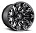 Roda Fuel Battle Axe D578 20x10  8x170  -18mm  Preto Brilhante Fresado - Imagem 1