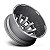 Roda Fuel Blitz D693  22x12  6x139.7 -44mm  Grafite Escovado - Imagem 2