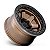 Roda Fuel Block D124 c/ Beadlock D124  17x8.5  6x139.7  0mm Bronze Borda Preta - Imagem 3
