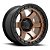 Roda Fuel Block D751 17x9  6x139.7  +1mm  Bronze Fosco e Borda Preta Fosco - Imagem 1