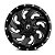 Roda Fuel Cleaver D574 20x12 5x114/5X127 -44mm Preto Brilhante Fresado - Imagem 3