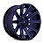 Roda Fuel Contra D644 D644 20x9 8x165.1 +20mm Preto Com Azul Fresado - Imagem 3