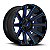 Roda Fuel Contra D644 D644 20x9 8x165.1 +20mm Preto Com Azul Fresado - Imagem 1
