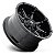 Roda Fuel Coupler D575  20x10  5x139.7 -12mm Preto Brilhante - Imagem 3