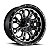 Roda Fuel Crush D561 20x9 6x135/6x139.7 +1mm Grafite c/ Borda Preta - Imagem 1