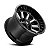 Roda Fuel Hardline D620 20x9 6x135/6x139.7 +2mm Preto Brilhante Fresado - Imagem 2