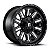 Roda Fuel Hardline D620 20x9 6x135/6x139.7 +2mm Preto Brilhante Fresado - Imagem 1
