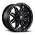 Roda Fuel Hostage D531 17x9 8x165.1 -12mm Preto Fosco - Imagem 1