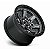 Roda Fuel Kicker D698 20x9 6x139.7 +1mm Cinza Borda Preta - Imagem 2