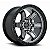 Roda Fuel Kicker D698 20x9 6x139.7 +1mm Cinza Borda Preta - Imagem 1