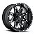 Roda Fuel Lethal D567 20x10 8x165.1  -12mm Preto Fosco Fresado - Imagem 1