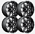 Roda Fuel Lethal D567 20x10 8x165.1 -12mm Preto Fosco Fresado - Imagem 2
