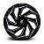 Roda Fuel Reaction D753 20x9 8x165.1  +20 mm Preto Brilhante Fresado - Imagem 3
