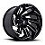 Roda Fuel Reaction D753 20x9 8x165.1  +20 mm Preto Brilhante Fresado - Imagem 1