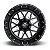 Roda Fuel Stroke D611 22x10 6x135/6x139.7  +10mm Preto Brilhante Fresado - Imagem 3